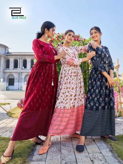 Lachak Vol 1 By Blue Hills Casual Wear Kurti Collection